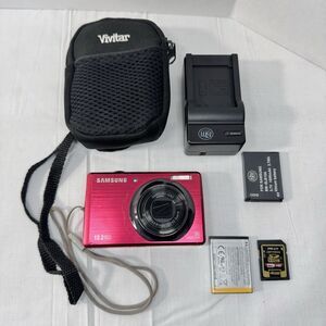 Samsung SL620 12.2MP Digital Camera With Case, Memory Card, Charger, 2 Battery